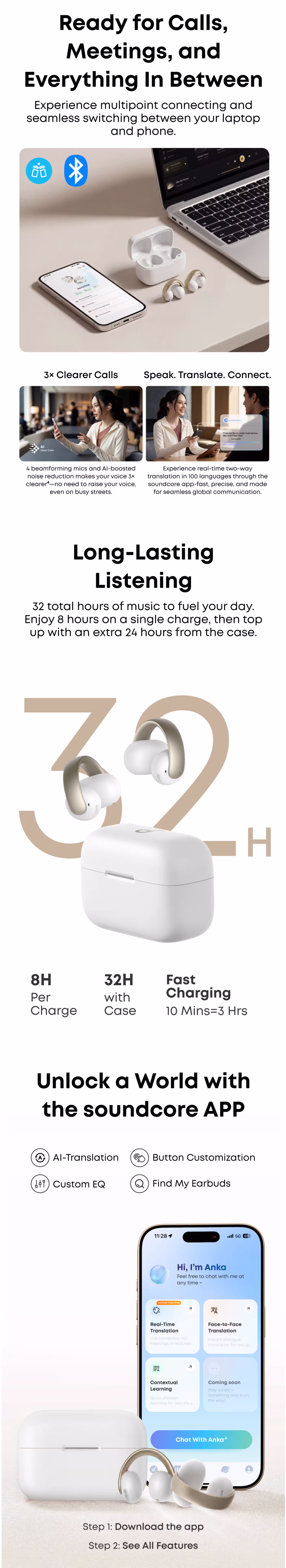 Anker Soundcore AeroClip Infographic 2