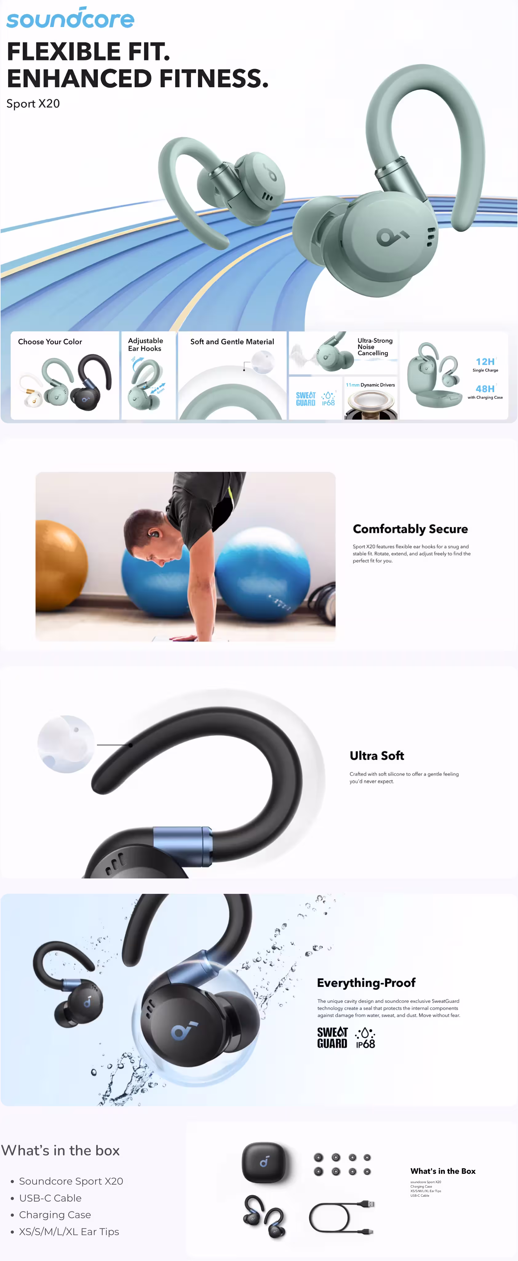 Anker Soundcore Sport X20 Infographic TechPedia