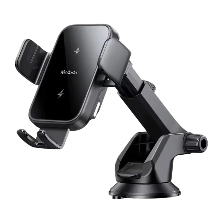 Mcdodo 5430 Phone Holder with Dual-Coil Wireless Charger & Auto Clamping