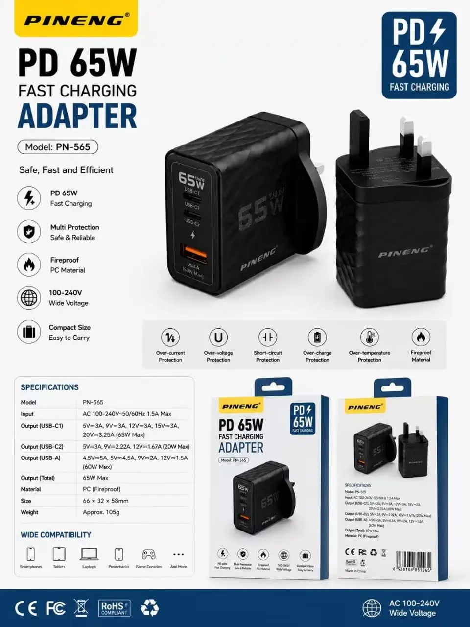 Pineng PN-565 PD 65W TechPedia