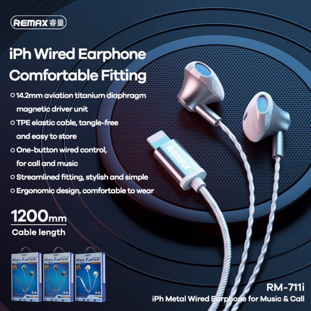 Remax RM-711i Lightning Earphones TechPedia
