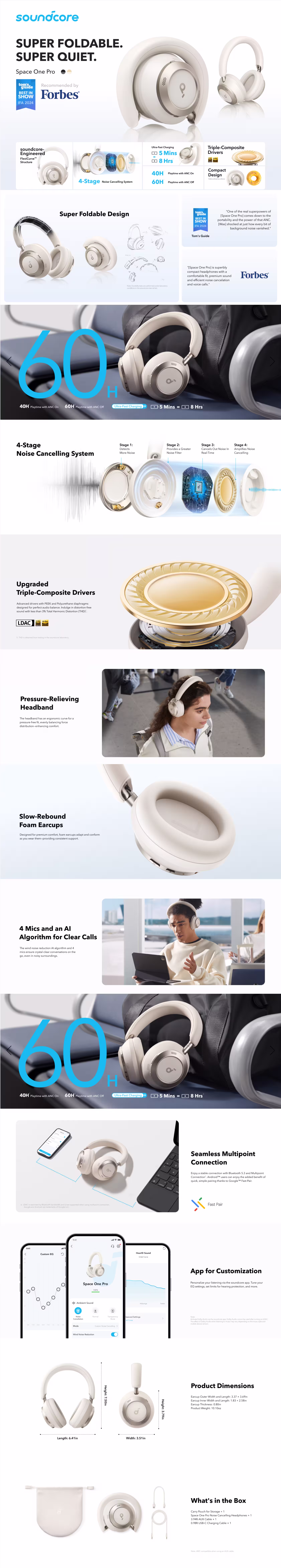  Soundcore Space One Pro Headphones TechPedia