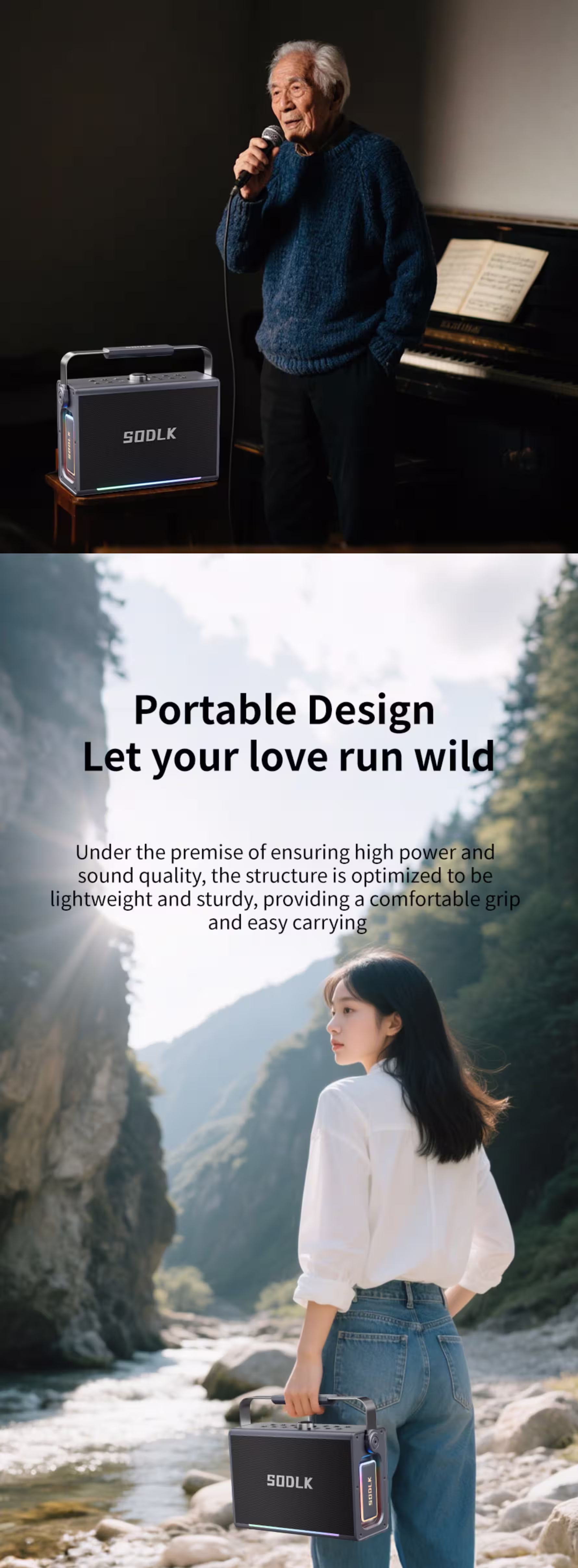 SODLK S1117 Bluetooth Outdoor Speaker Infographic2
