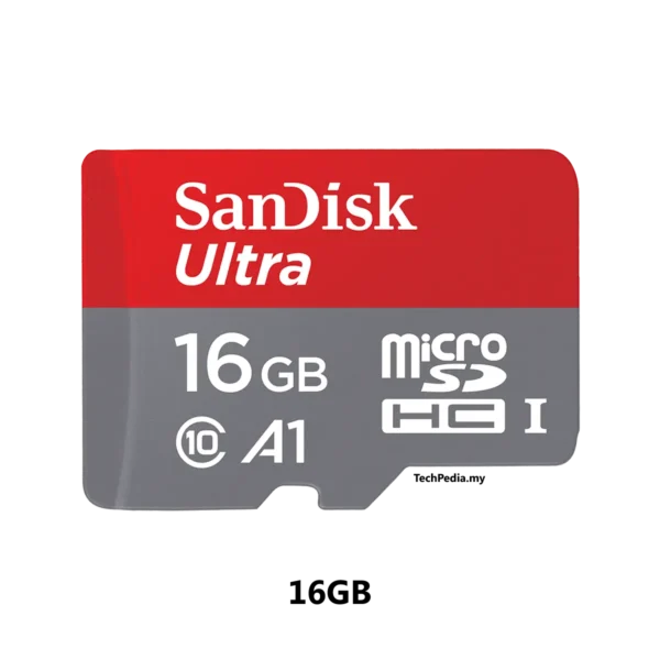 SanDisk Ultra 16GB MicroSDHC Memory Card