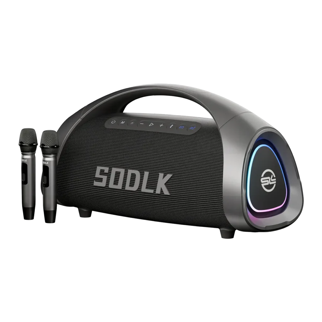 SODLK S1617 Karaoke Speaker with 2 Wireless Mics