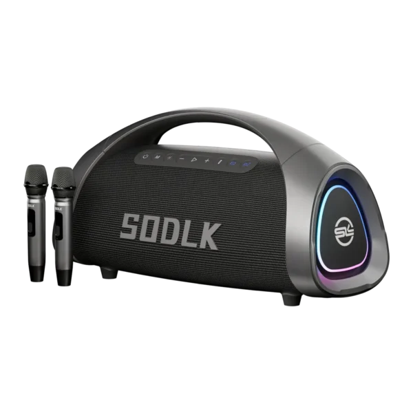 SODLK S1617 Karaoke Speaker with 2 Wireless Mics