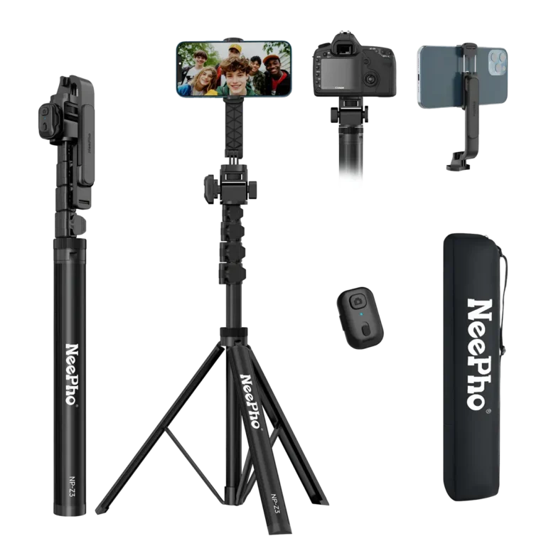 Neepho NP-Z3 Aluminum Alloy Selfie Stick + Foldable Tripod